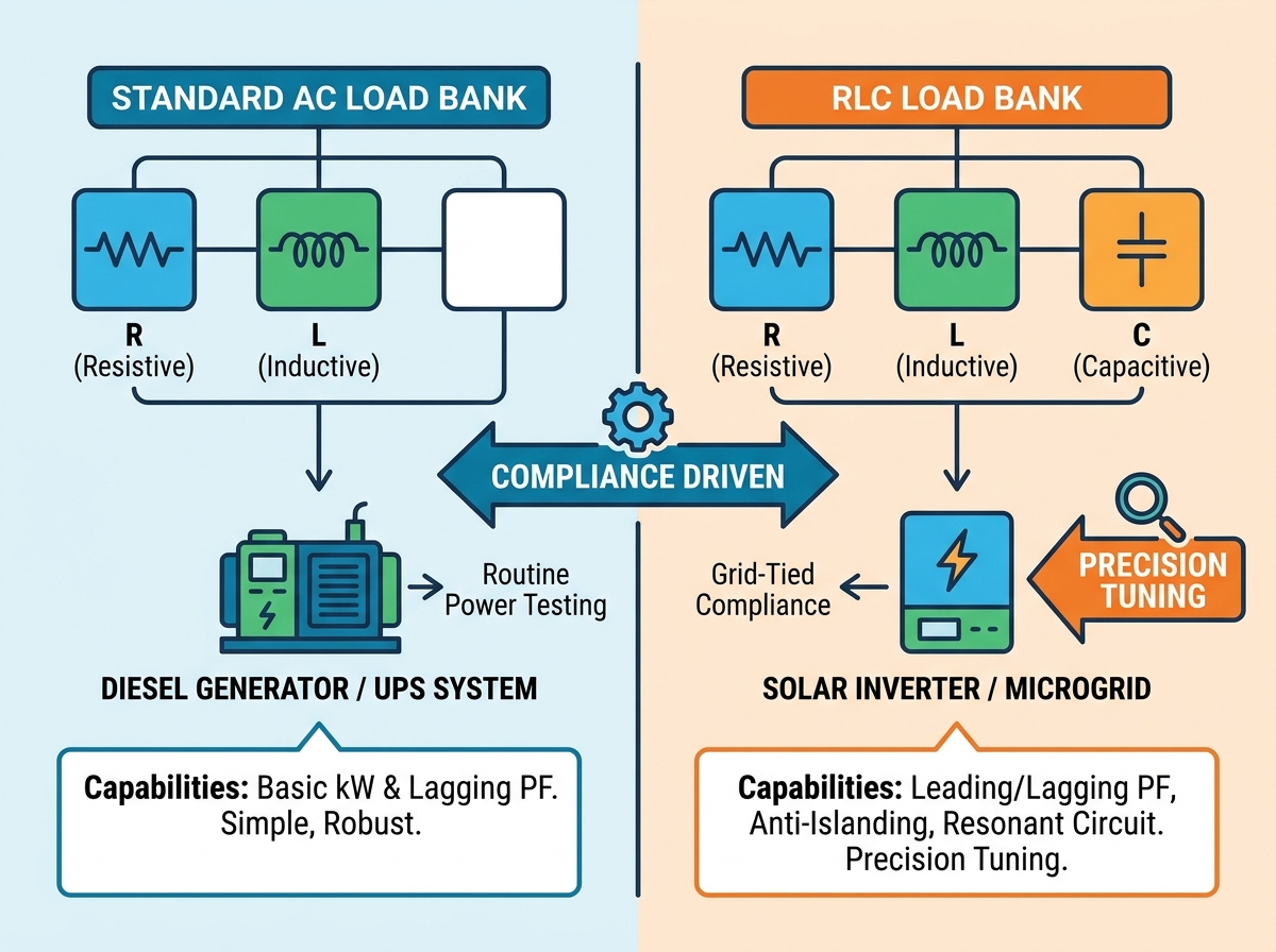 RLC Load Bank vs AC Load Bank